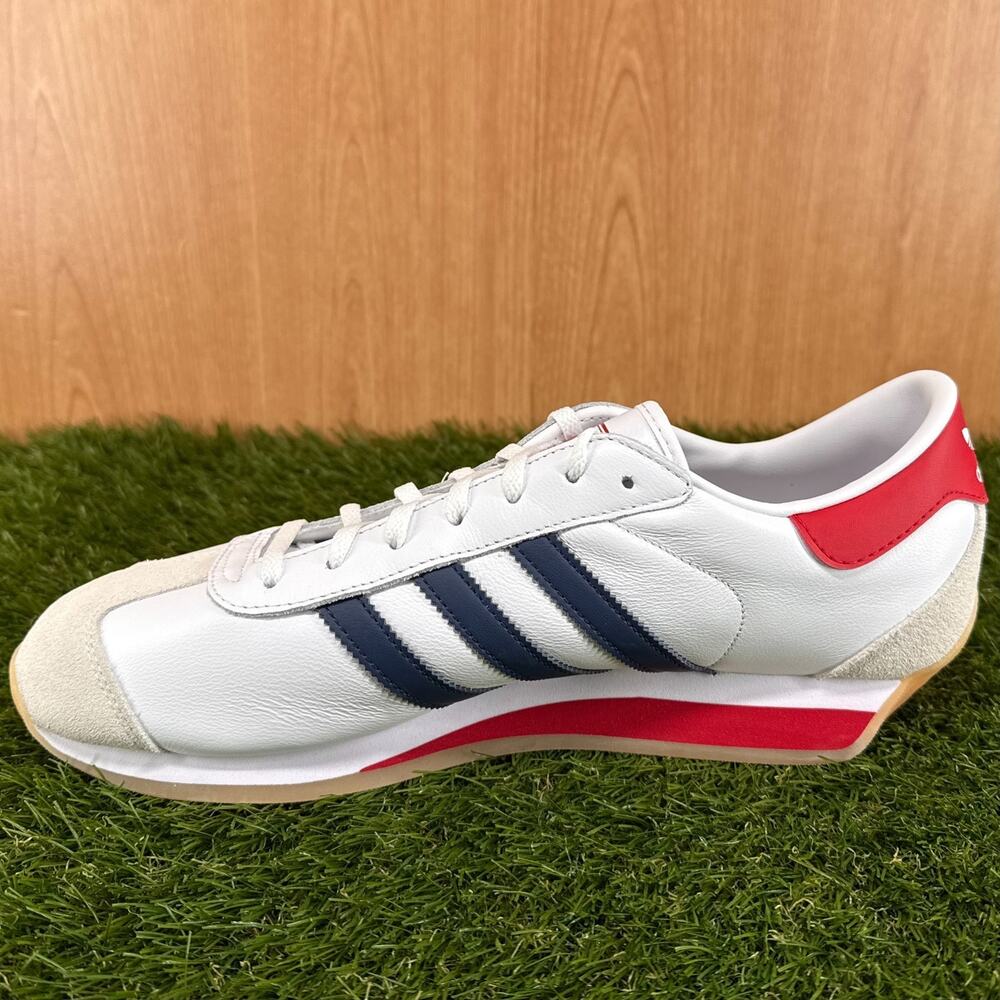 adidas Country 2 White Night Indigo Scarlet Shoes IG4546 Men's Size 11.5 - Picture 3 of 7